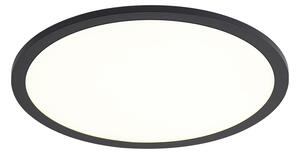 Chytrý LED panel černý 40 cm vč. LED stmívání do teplých tónů s dálkovým ovládáním - Knob