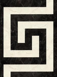 A.S. Création | Vliesová tapeta na zeď Versace 6 79174-1 | 0,53 x 10,05 m | krémová, černá, zlatá