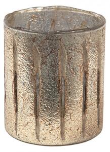 Skleněná čajová svíčka Houder Gold 11*13 cm – 11x13 cm