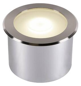 LA 1006106 DASAR FLAT 120 EL zápustné zemní svítidlo z nerezové oceli 7 W 3000 K - BIG WHITE (SLV)