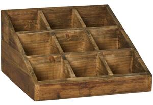 Dřevěný box s 9 přihrádkami
