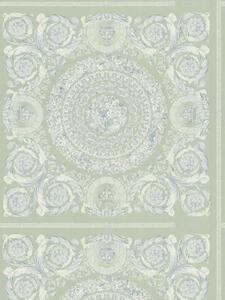 A.S. Création | Vliesová tapeta na zeď Versace 6 79134-3 | 0,53 x 10,05 m | zelená, modrá, bílá