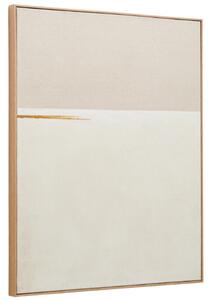 Béžový abstraktní obraz Kave Home Salin II. 100 x 80 cm