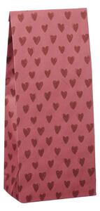 Papírový sáček Desert Rose Hearts 22,5 cm – set 5 ks