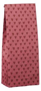 Papírový sáček Desert Rose Hearts 30,5 cm – set 5 ks