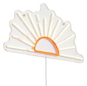 Neonová nástěnná lampa teplá bílá s oranžovou vč. LED - Sunset