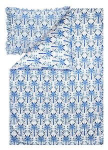 Livarno® Ložní povlečení z mikrovláknitého saténu, 140 x 200 cm, 70 x 90 cm (palmy) (100407454003)