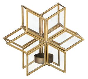 Skleněný svícen Star Shaped