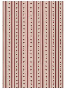 Vánoční balicí papír Hearts and Stripes – 5 m