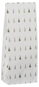 Papírový sáček Green Christmas Trees 30,5 cm – set 5 ks