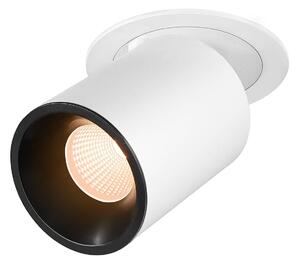 LA 1007041 NUMINOS® PROJECTOR L stropní zápustné svítidlo, 2700 K, 40°, válcové, bílé/černé - BIG WHITE (SLV)