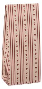 Papírový sáček Hearts and Stripes 22,5 cm – set 5 ks