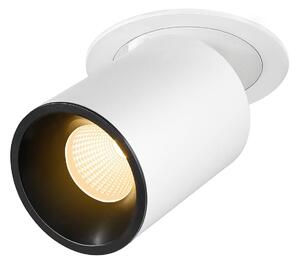 LA 1007056 NUMINOS® PROJECTOR L stropní zápustné svítidlo, 3000 K, 20°, válcové, bílé/černé - BIG WHITE (SLV)