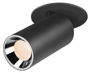 LA 1006929 NUMINOS® PROJECTOR S stropní zápustné svítidlo, 2700 K, 55°, válcové, černé/chrom - BIG WHITE (SLV)