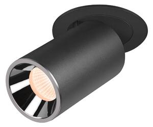 LA 1006980 NUMINOS® PROJECTOR M stropní zápustné svítidlo, 2700 K, 40°, válcové, černé/chrom - BIG WHITE (SLV)