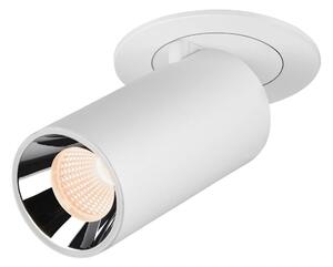 LA 1006938 NUMINOS® PROJECTOR S stropní zápustné svítidlo, 2700 K, 55°, válcové, bílé/chrom - BIG WHITE (SLV)