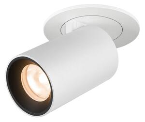 LA 1006882 NUMINOS® PROJECTOR XS stropní zápustné svítidlo, 2700 K, 55°, válcové, bílé/černé - BIG WHITE (SLV)