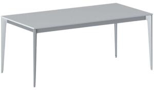 Kancelářský stůl PRIMO ACTION, šedostříbrná podnož, 1800 x 900 mm, šedá