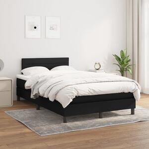 Box spring postel s matrací černá 120x200 cm textil 3140123