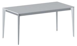 Kancelářský stůl PRIMO ACTION, šedostříbrná podnož, 1600 x 800 mm, šedá