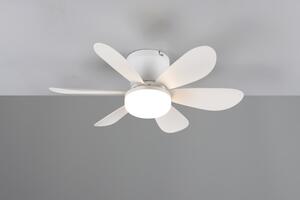 TRIO Reality R67462131 LUND Stropní ventilátor s osvětlením D530mm SMD LED 8W/850lm 2700-6500K bílá, dálkový ovladač