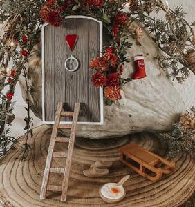 Dekorativní dvířka pro vánoční skřítky Nisse Door- set 6 ks