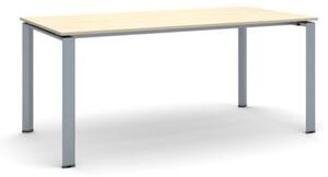 Jednací stůl INFINITY se šedostříbrnou podnoží 1800 x 900 x 750 mm, bříza