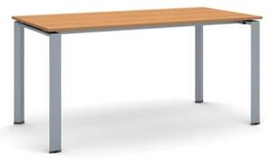 Jednací stůl INFINITY se šedostříbrnou podnoží 1600 x 800 x 750 mm, třešeň