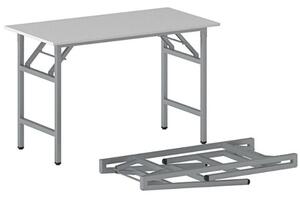 Konferenční stůl FAST READY se stříbrnošedou podnoží 1200 x 600 x 750 mm, šedá