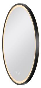 LA 1007201 TRUKKO 60 zrcadlo Ø 60 cm, chrom, černý okraj - BIG WHITE (SLV)