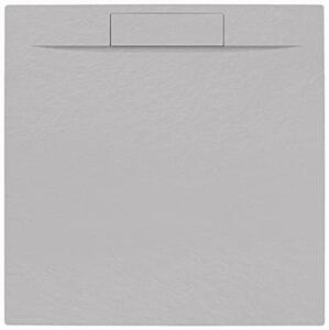 Sprchová vanička čtvercová SAT Fusion 90x90 cm litý mramor Gris Perla SATFU9090GRP