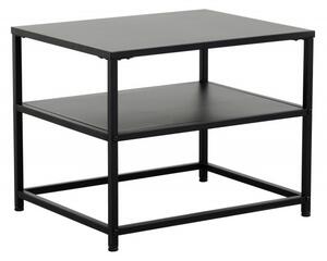 Noční stolek DURA STEEL 50 CM černý kov Nábytek | Ložnice | Noční stolky