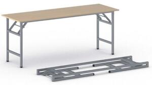 Konferenční stůl FAST READY se stříbrnošedou podnoží 1700 x 500 x 750 mm, buk