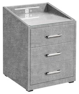 Noční Stolek Moon Potah Odin Grey,v.61cm