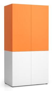 Kuchyňská policová skříň NIKA 1000 x 600 x 2000 mm, oranžová