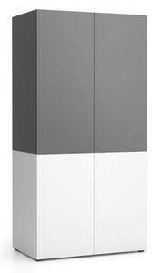 Kuchyňská policová skříň NIKA 1000 x 600 x 2000 mm, grafitová