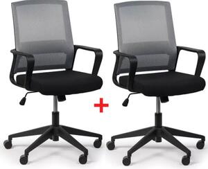 Kancelářská židle LOW 1+1 ZDARMA, šedá