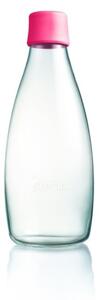 Fuchsiová skleněná lahev ReTap s doživotní zárukou, 800 ml