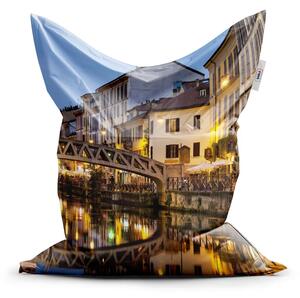 Sablio Sedací vak Classic Město - 150x100 cm