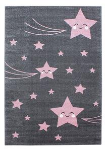 Růžovo-šedý dětský koberec 120x170 cm Kids – Ayyildiz Carpets
