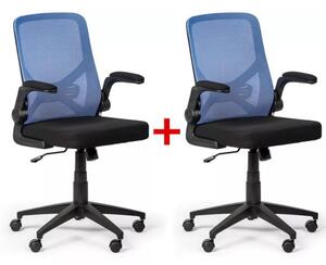 Kancelářská židle FLEXI 1+1 ZDARMA, modrá
