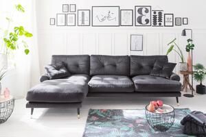 ROHOVÁ SEDAČKA, textil, antracitová MID.YOU - Online Only sedačky, Online Only