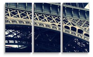Sablio Obraz - 3-dílný Eiffel Tower - 120x80 cm