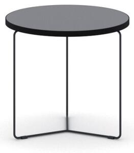 Kulatý konferenční stůl TENDER, výška 380 mm, průměr 500 mm, grafitová