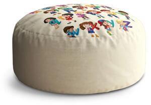 Sablio Taburet Circle Abeceda: 38x48 cm