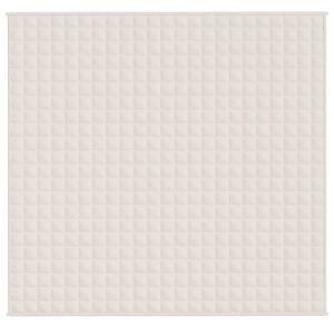Zátěžová deka světle krémová 220 x 240 cm 15 kg textil