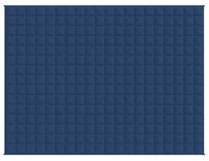 Zátěžová deka modrá 152 x 203 cm 7 kg textil