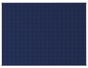 Zátěžová deka modrá 152 x 203 cm 7 kg textil