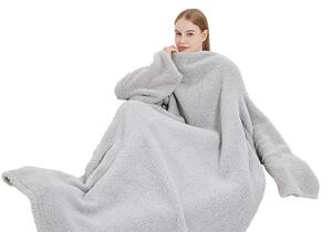 Vesna | Relaxační deka TEDDY světle šedá