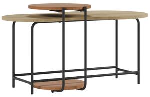 Marckeric Červený set dvou lakovaných konferenčních stolků Rosie 102x58 / 40 cm